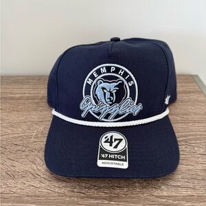 Men's '47 Navy Memphis Grizzlies Ring Tone Hitch Snapback